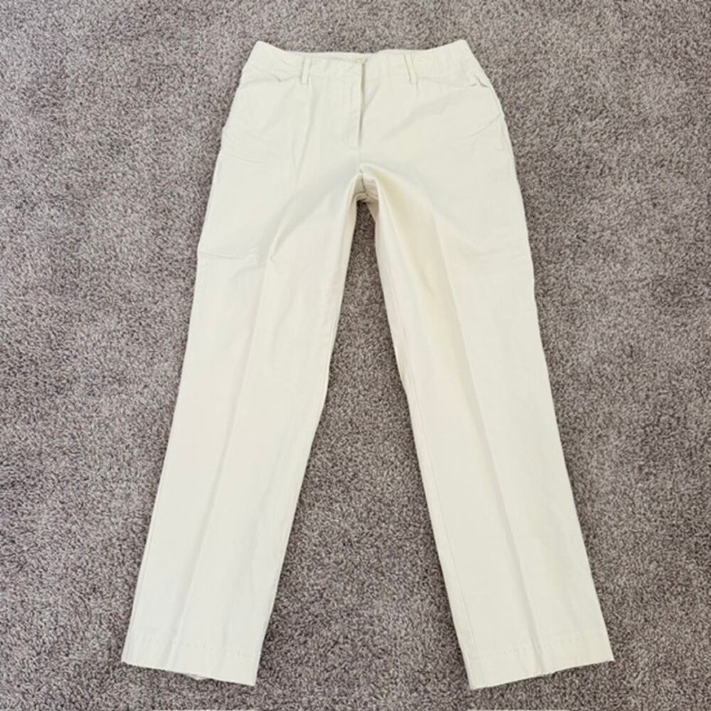 J. Jill Stretch Chinos Women's Stretch 6 Khaki Begie Straight Leg Pants Classic